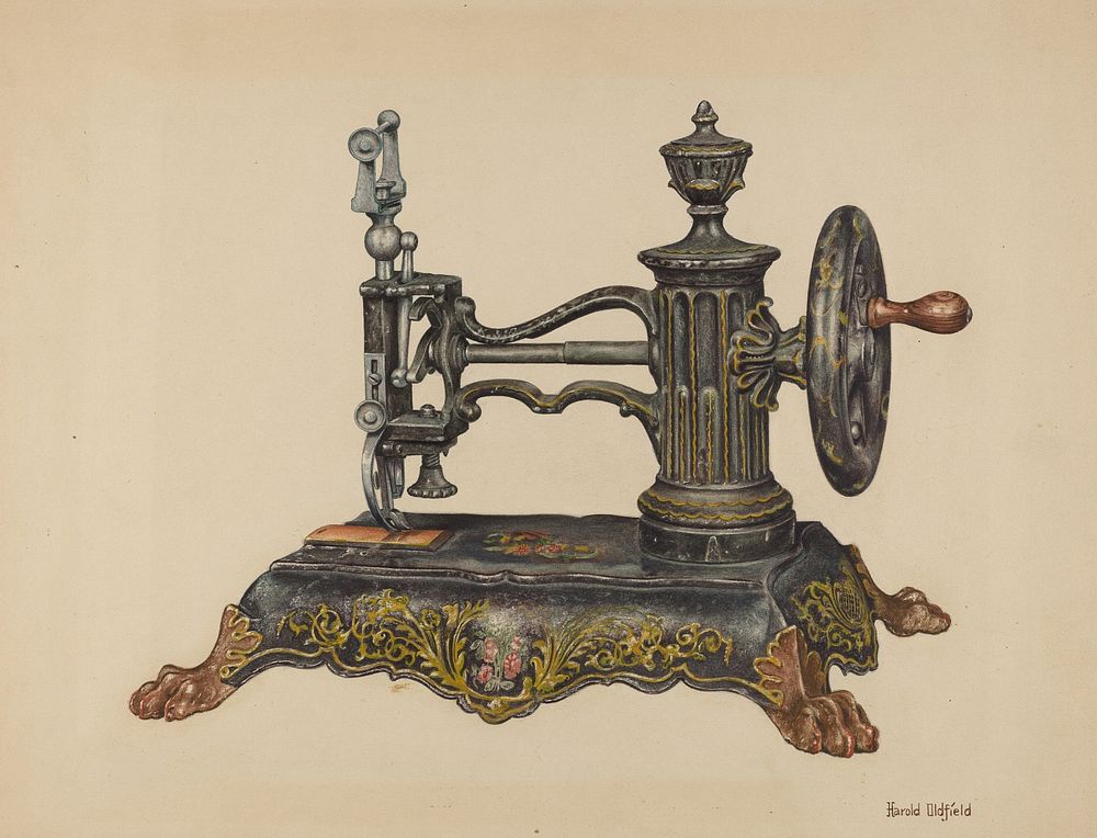 Sewing Machine (ca.1940) by Harold Oldfield.  