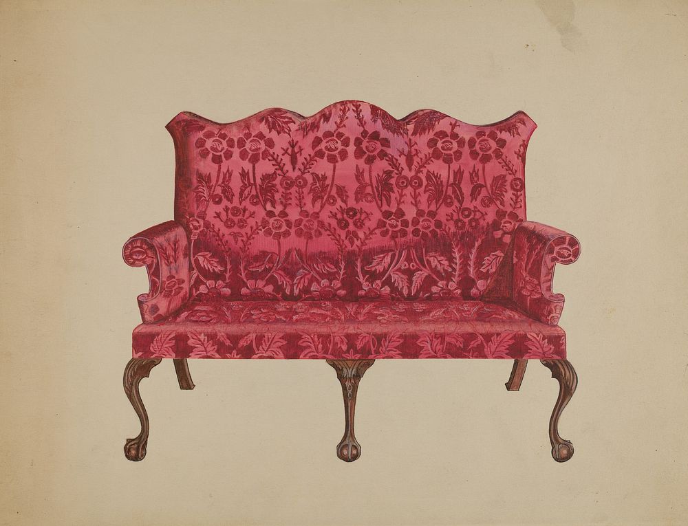 Settee (ca. 1936) by John Dieterich.  