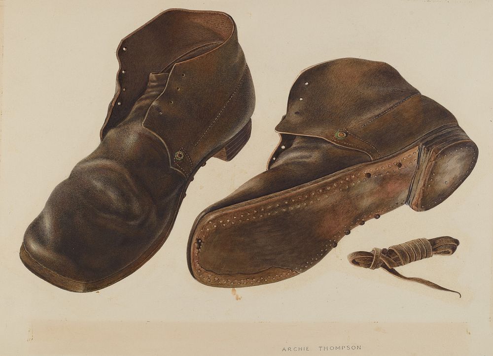 Shoes (c. 1940) by Albert Rudin and Archie Thompson.  