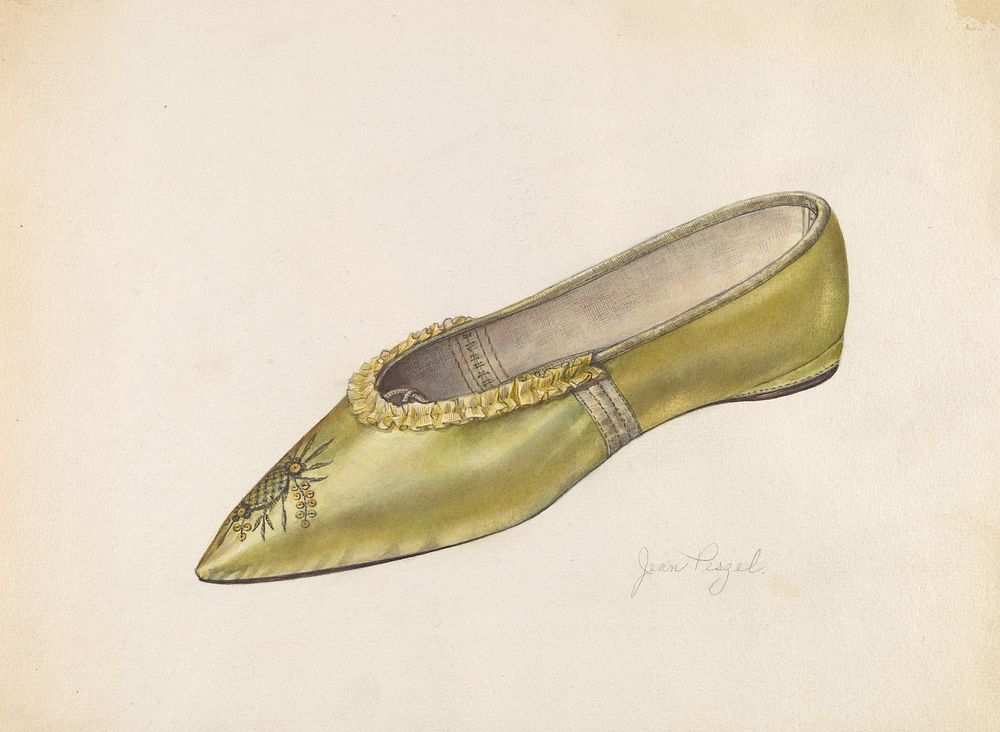 Woman's Slipper (1935&ndash;1942) by Jean Peszel.  
