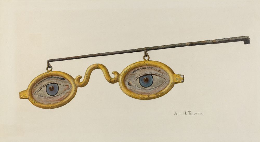 Shop Sign Spectacles 1935–1942) by John H. Tercuzzi.  
