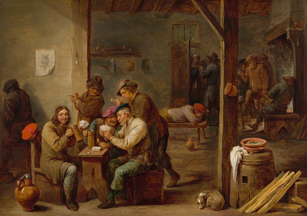 Tavern Scene (1658) by David Teniers the Younger.  