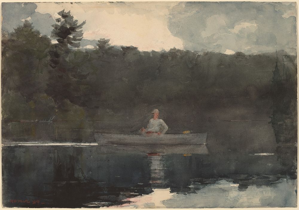 The Lone Fisherman (1889) by Winslow Homer.  