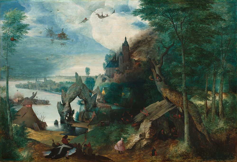 The Temptation of Saint Anthony (ca. 1550–1575) by Anonymous Artist & Pieter Bruegel the Elder.