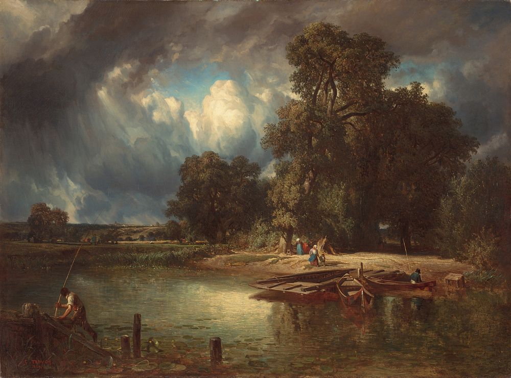 The Approaching Storm (1849) by Constant Troyon.  
