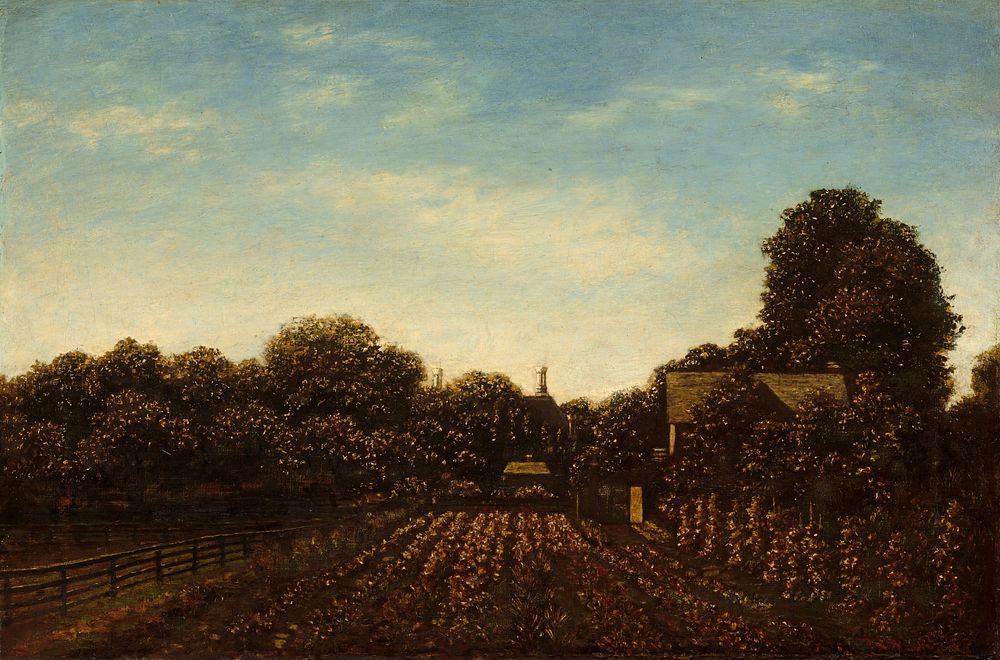 The Artist's Garden (ca. 1879&ndash;1889) by Ralph Albert Blakelock.  