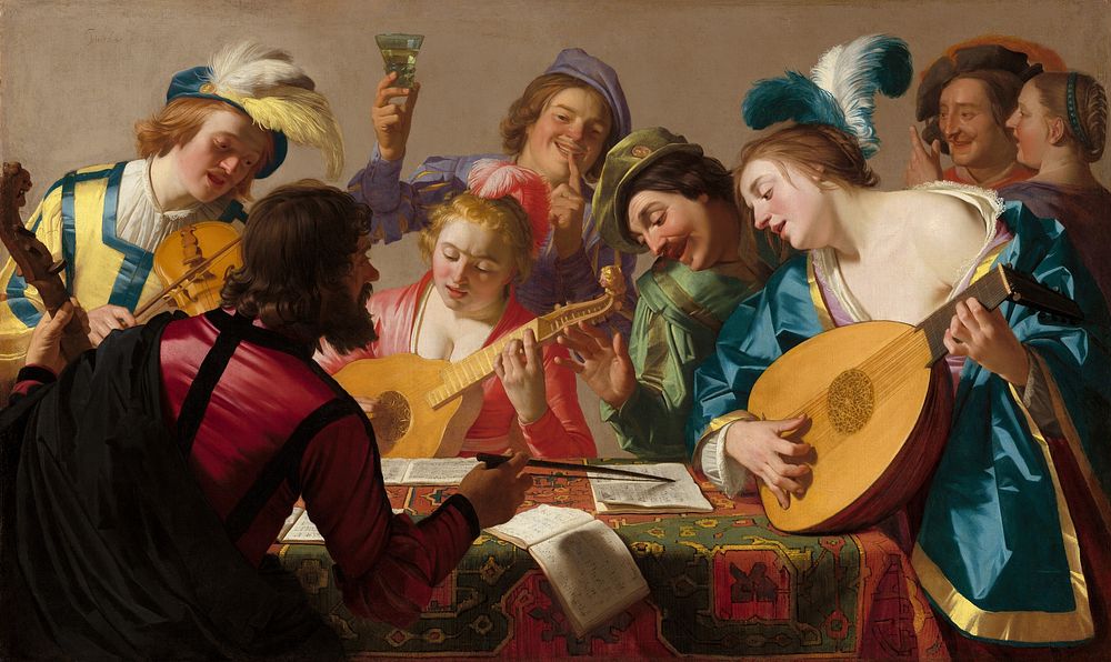 The Concert (1623) by Gerrit van Honthorst.  