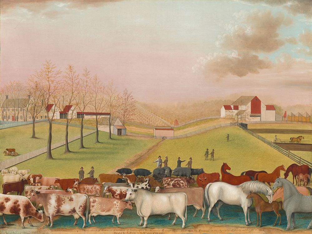 The Cornell Farm (1848) byEdward Hicks.  