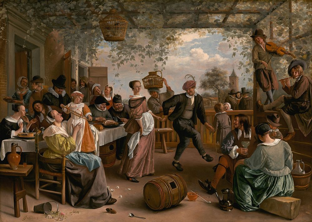 The Dancing Couple (1663) by Jan Steen.  