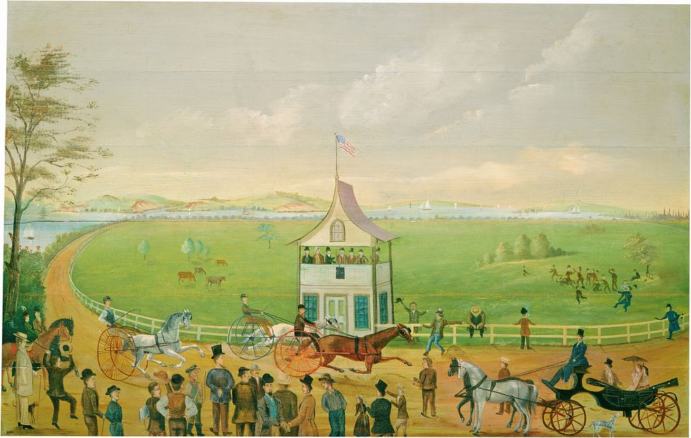 The Finish (ca. 1860) by American 19th Century.  