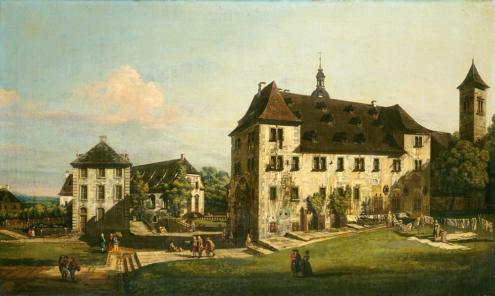 The Fortress of K&ouml;nigstein: Courtyard with the Magdalenenburg (1756&ndash;1758) by Bernardo Bellotto.  