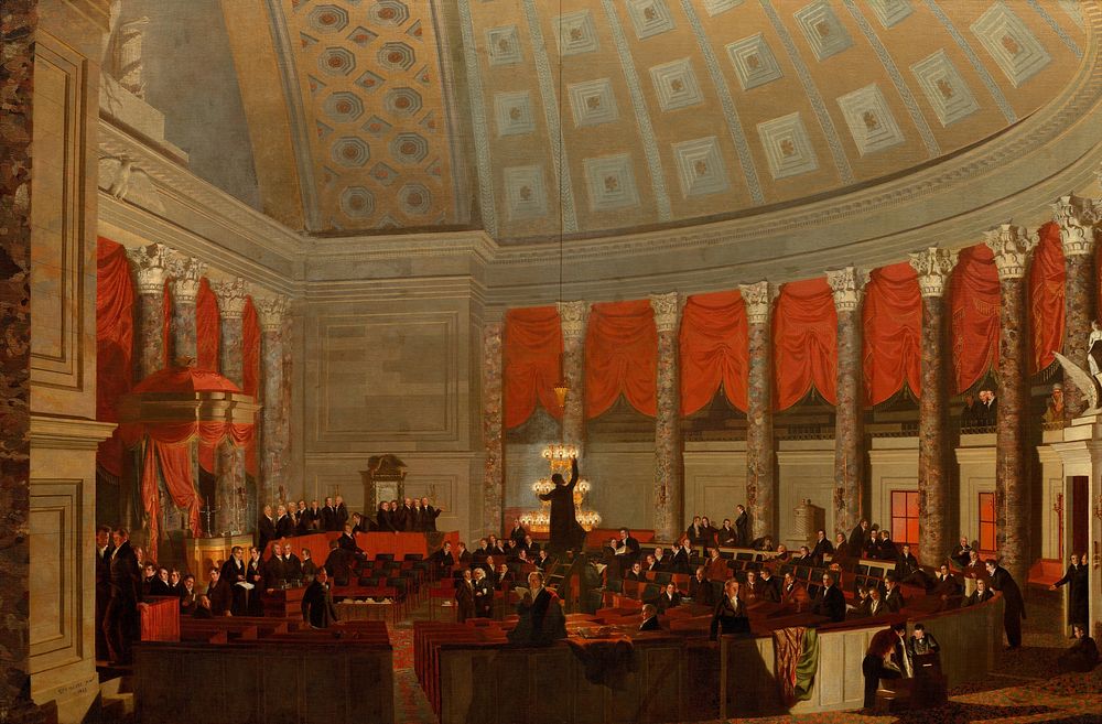 The House of Representatives (ca. 1822–1823) by Samuel F. B. Morse.  