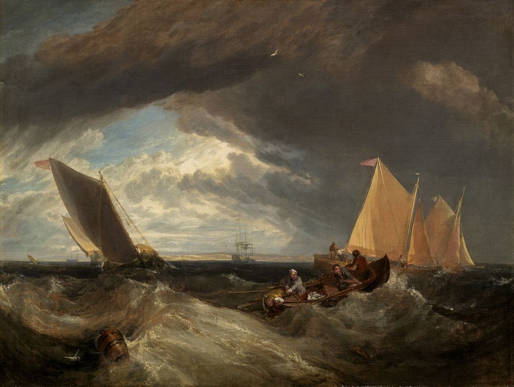 The Junction of the Thames and the Medway (1807) by Joseph Mallord William Turner.  