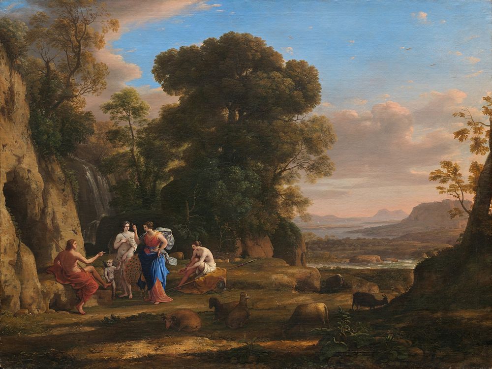 The Judgment of Paris (1645&ndash;1646) by Claude Lorrain.  