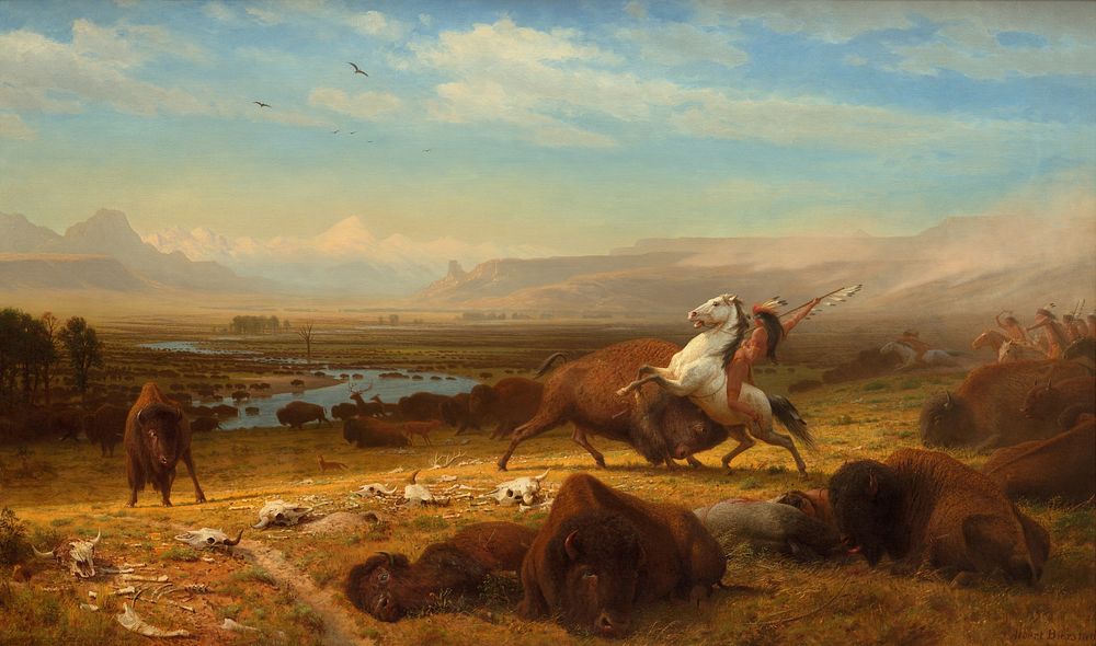 The Last of the Buffalo (1888) by Albert Bierstadt.  