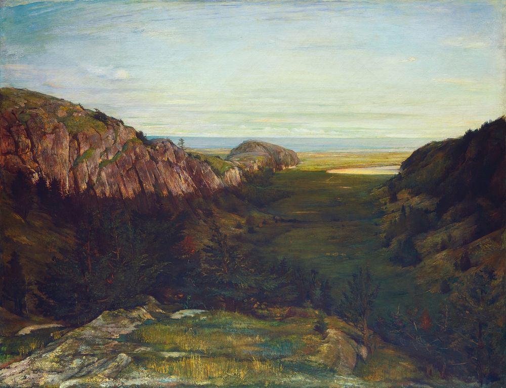 The Last Valley - Paradise Rocks (1867&ndash;1868) by John La Farge.  