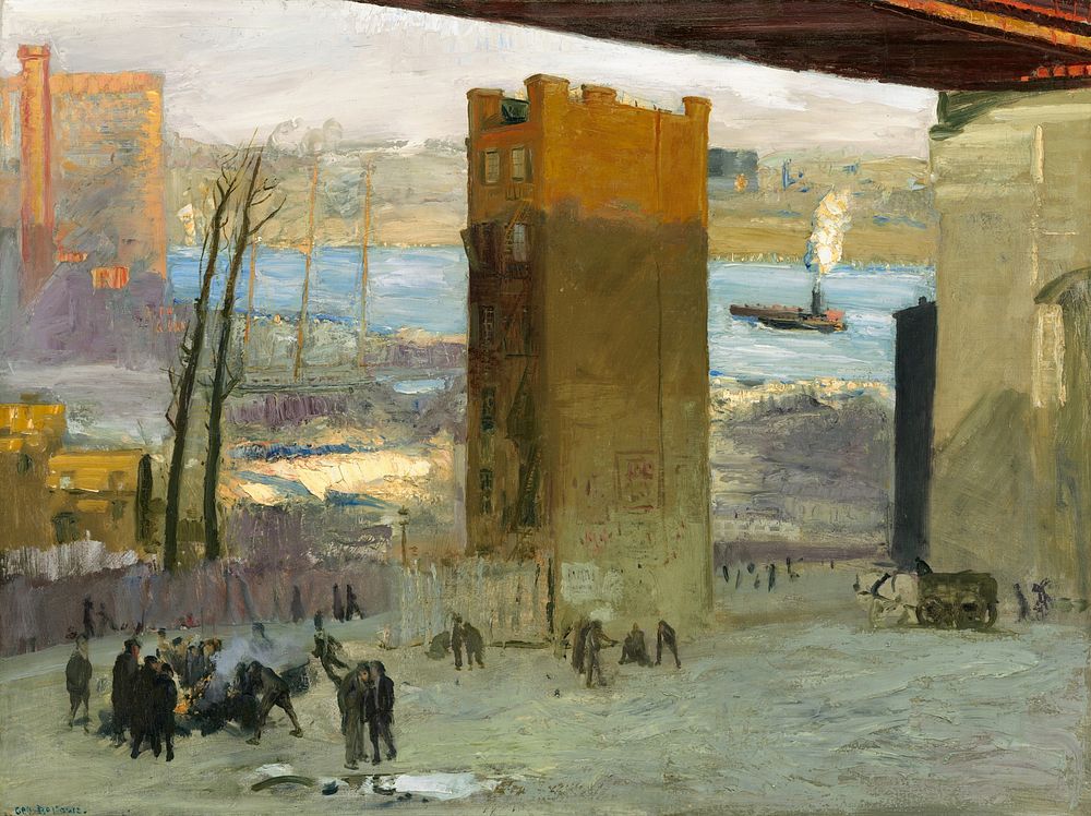 The Lone Tenement (1909) by George Bellows.  