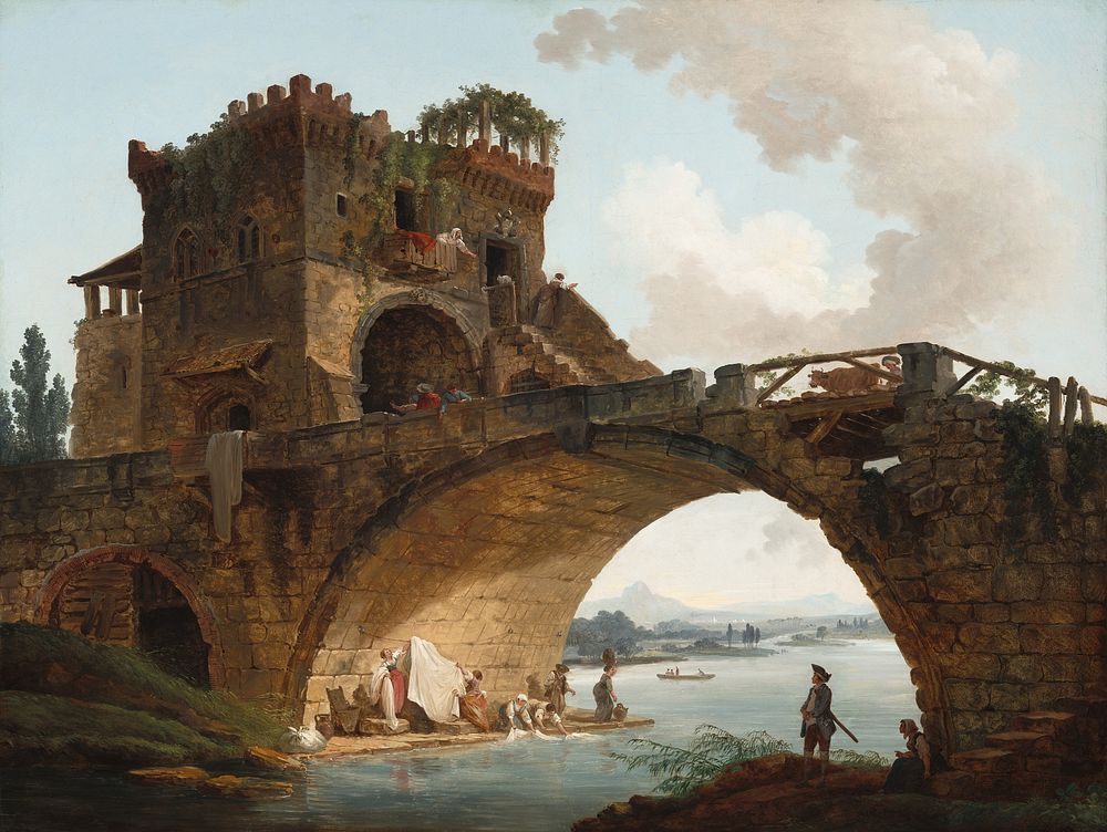 The Ponte Salario (ca. 1775) by Hubert Robert.  