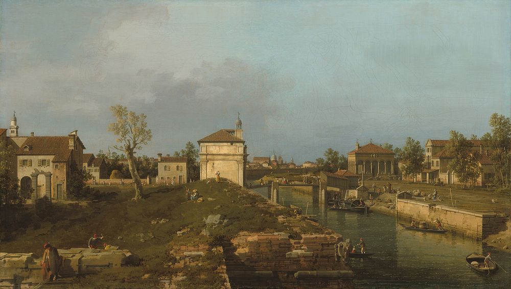 The Porta Portello, Padua (ca. 1741–1742) by Canaletto.  