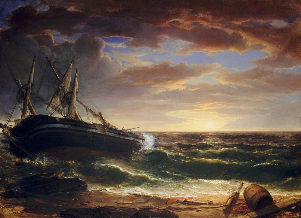 The Stranded Ship (1844) byAsher Brown Durand.  