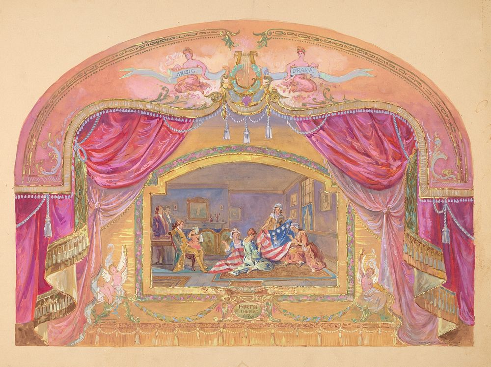 Theatrical Painting (1935/1942) by Gilbert Sackerman.  