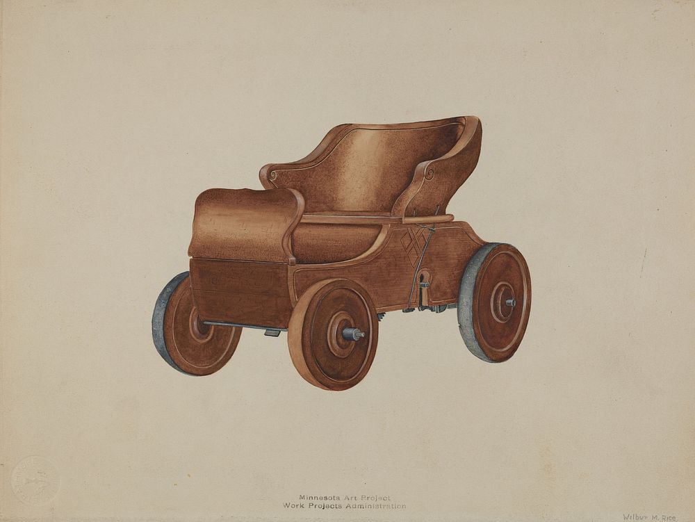 Toy Automobile (ca.1938) by Wilbur M Rice.  
