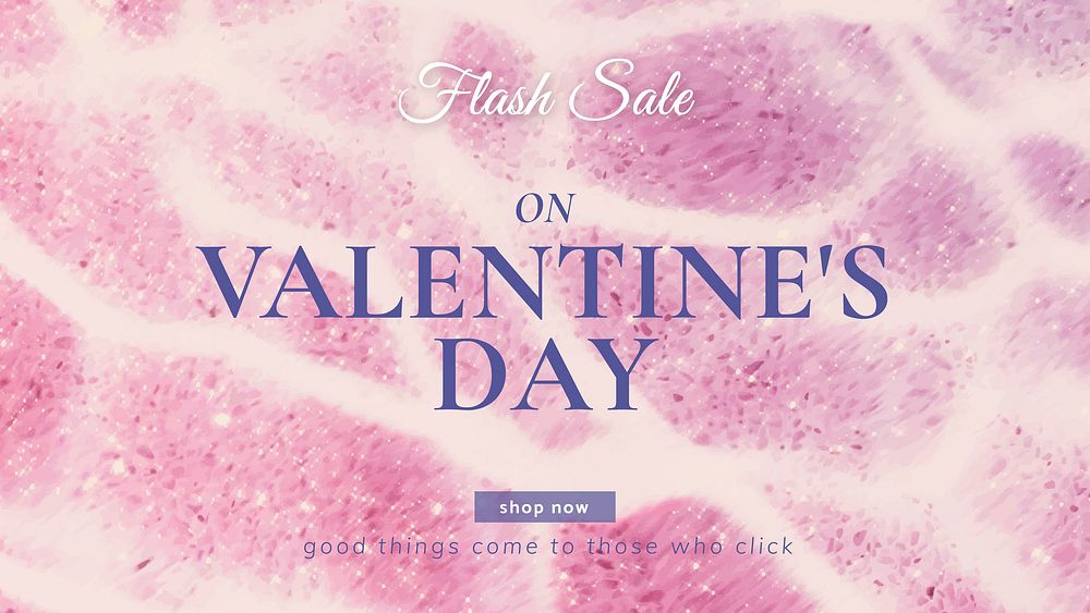 Valentine&rsquo;s flash sale template vector editable social media ads