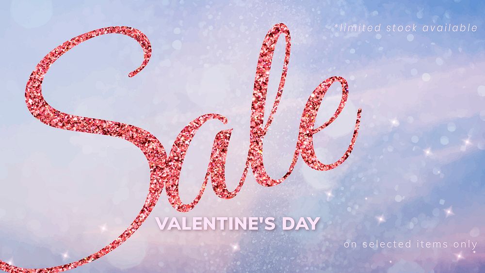 Valentine&rsquo;s sale editable template vector for social media ads