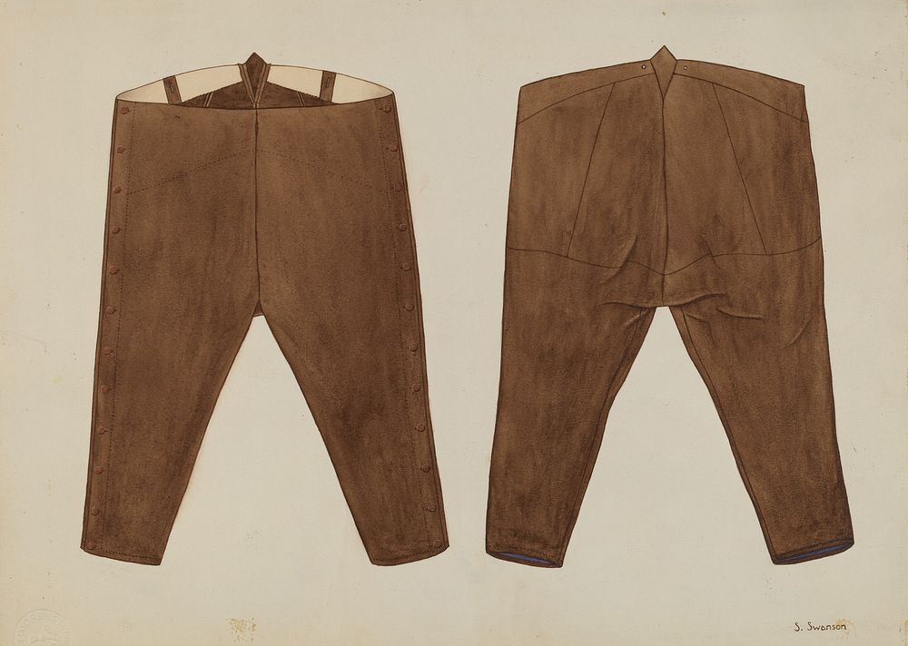 Trousers (ca.1936) by Syrena Swanson.  