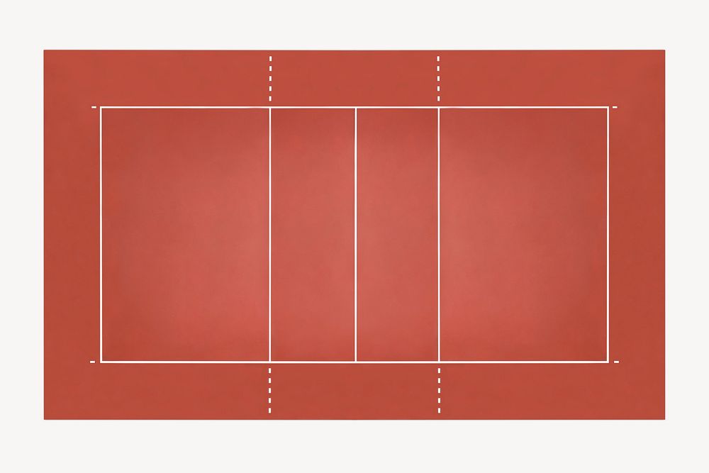Tennis court collage element psd