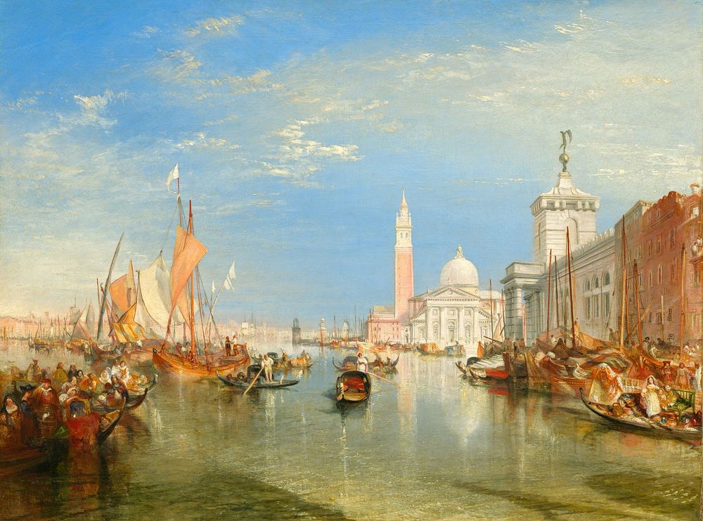 Venice: The Dogana and San Giorgio Maggiore (1834) by Joseph Mallord William Turner.  