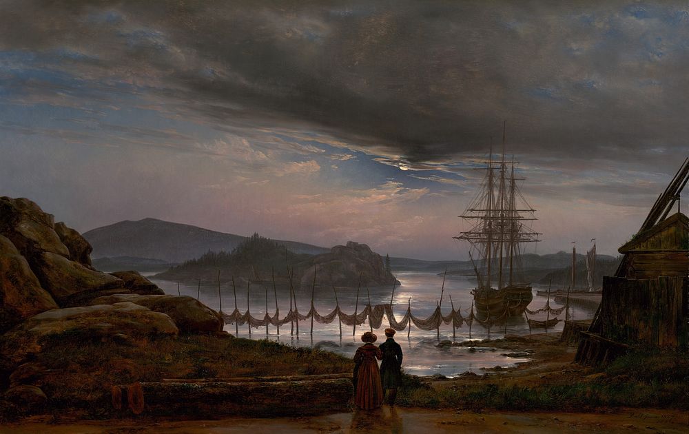 View from Vaekero near Christiania (1827) by Johan Christian Dahl.  