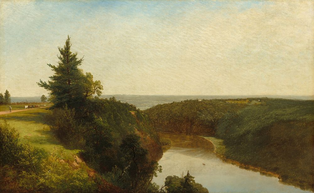 View on the Genesee near Mount Morris (1857) by John Frederick Kensett.  