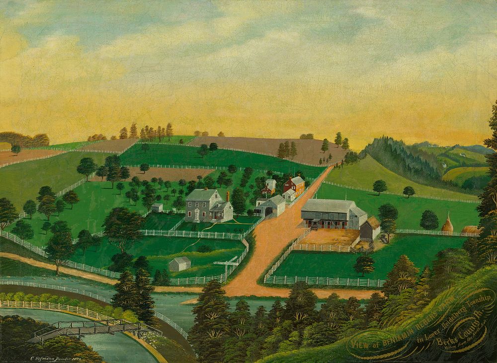 View of Benjamin Reber's Farm (1872) by Charles C. Hofmann.  