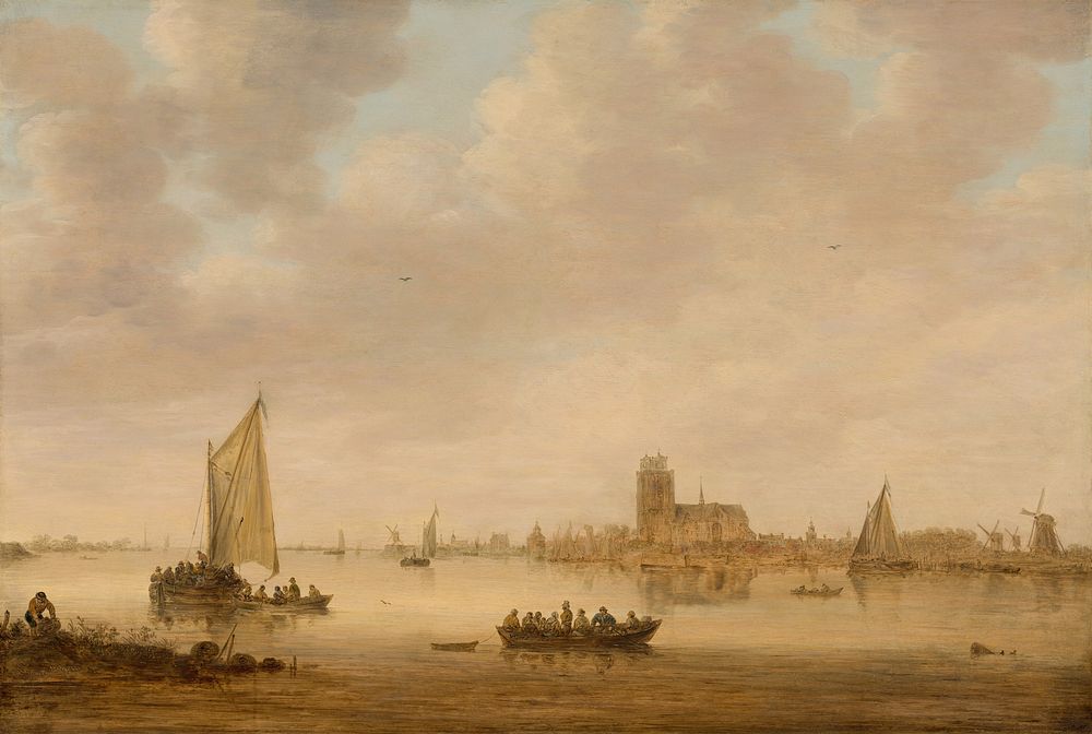 View of Dordrecht from the Dordtse Kil (1644) by Jan van Goyen.  
