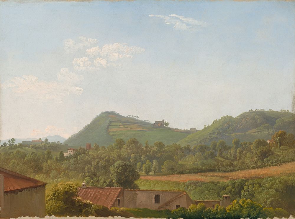 View near Naples (ca. 1806) by Simon Denis.  