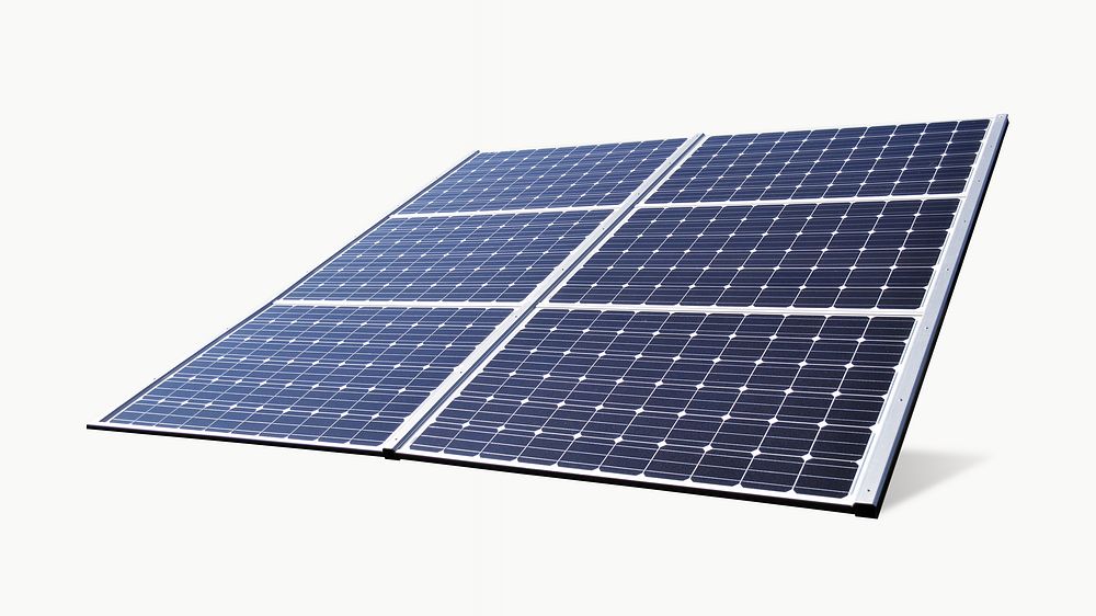Solar cell panel, isolated image design