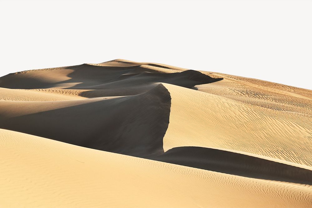 Smooth desert landscape border, nature image psd
