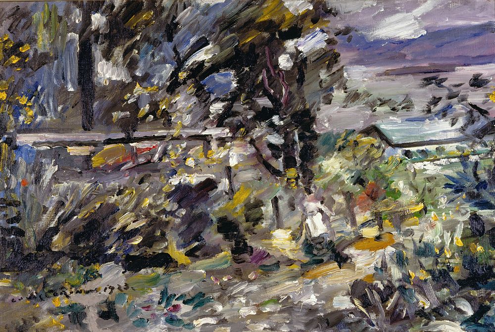 Walchensee, Silver Path (1923) painting in high resolution by Lovis Corinth. 