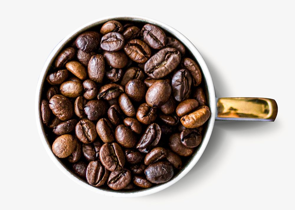 Coffee beans isolated design