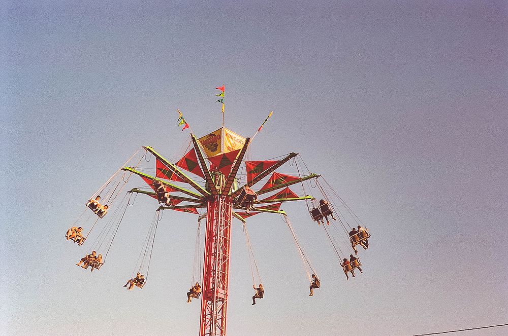 Fairground Round Amusement. View public domain image source here