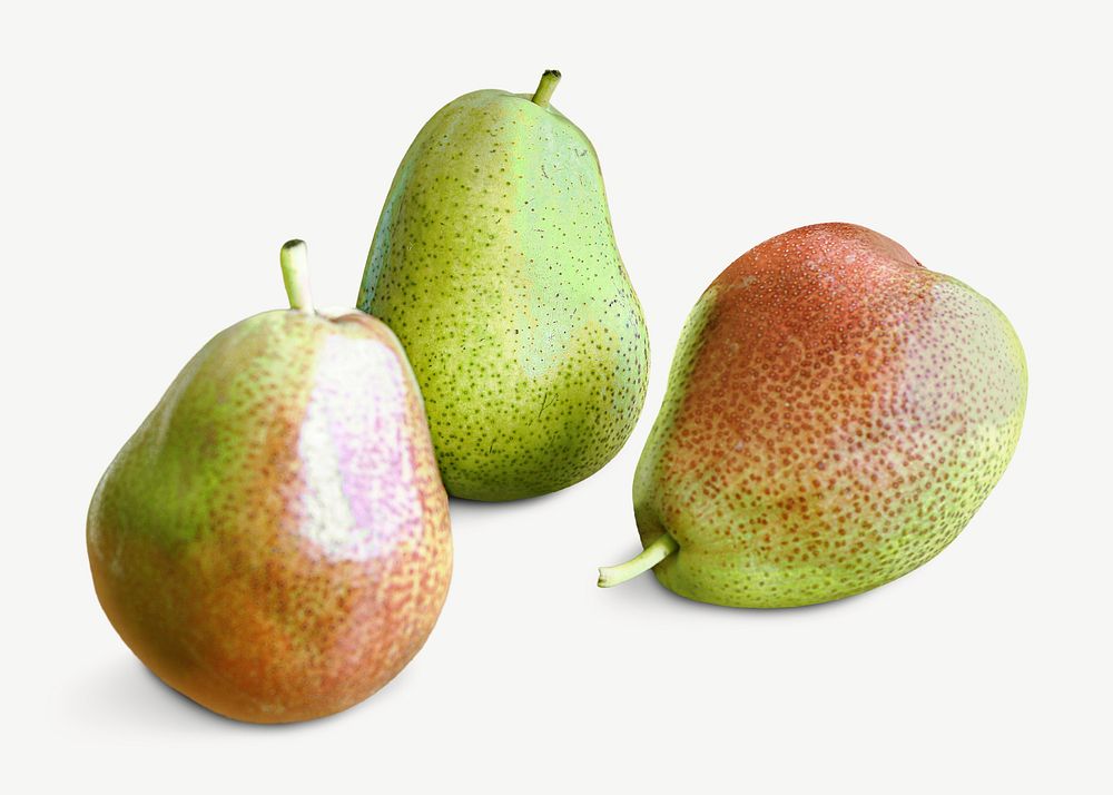 Pears fruit collage element psd