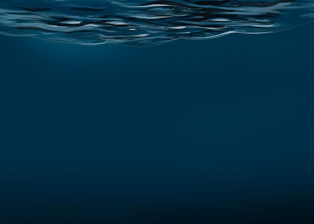 Under water dark blue background
