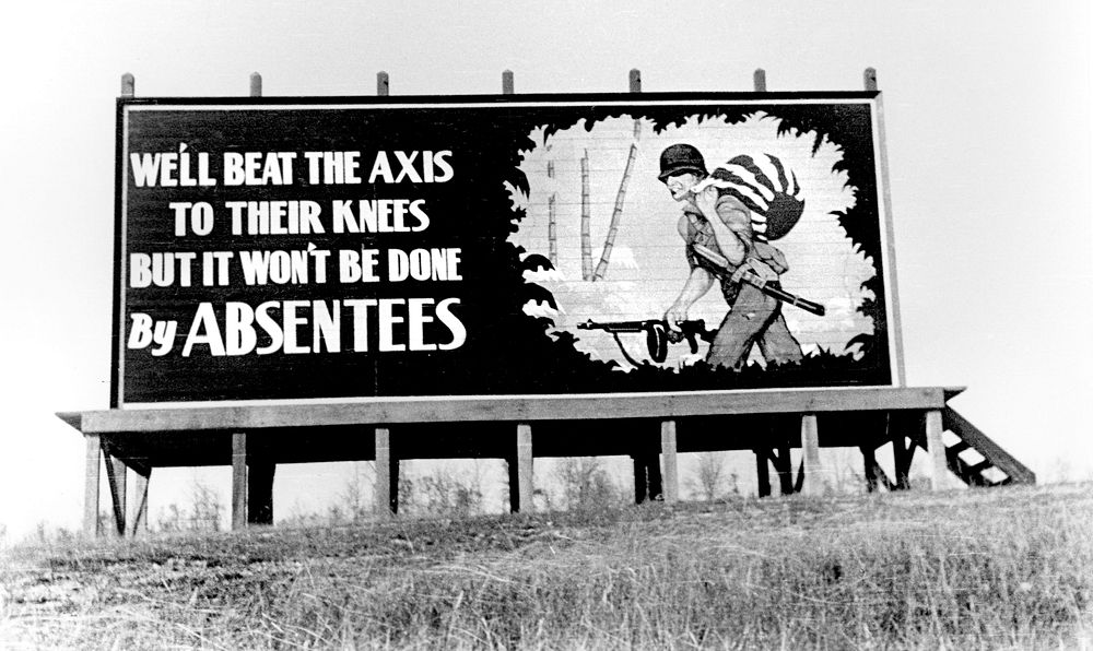 Billboard Throughout Oak Ridge 1943