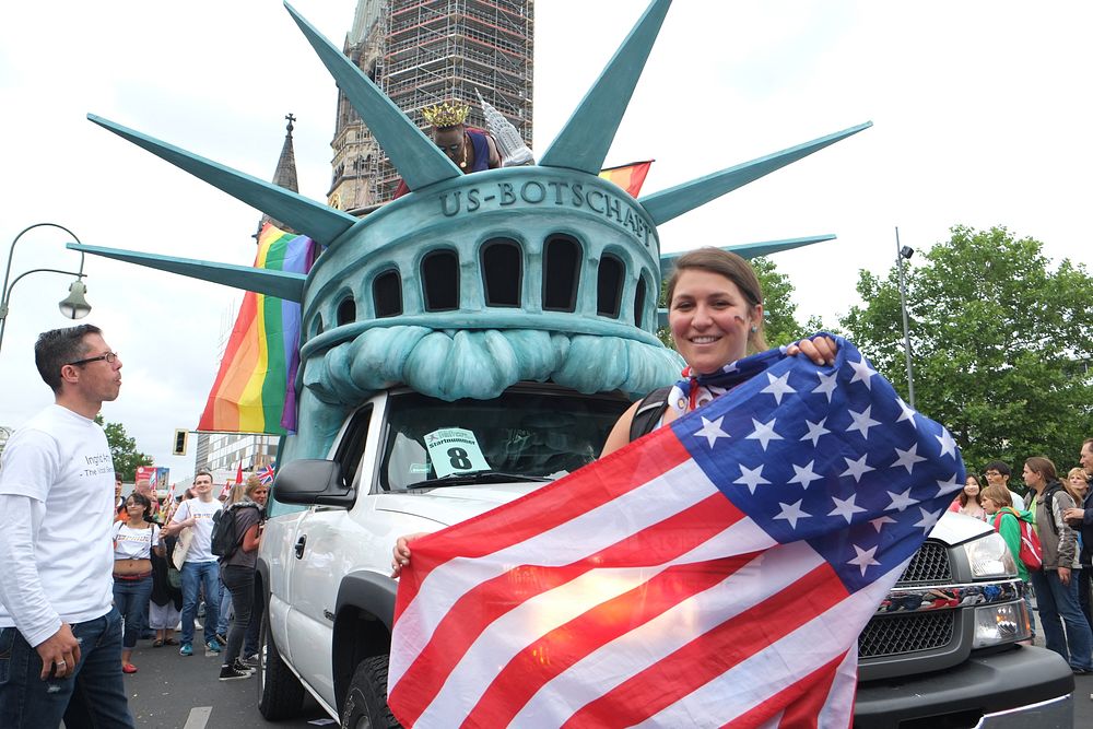 American PRIDE parade. Original public domain image from Flickr