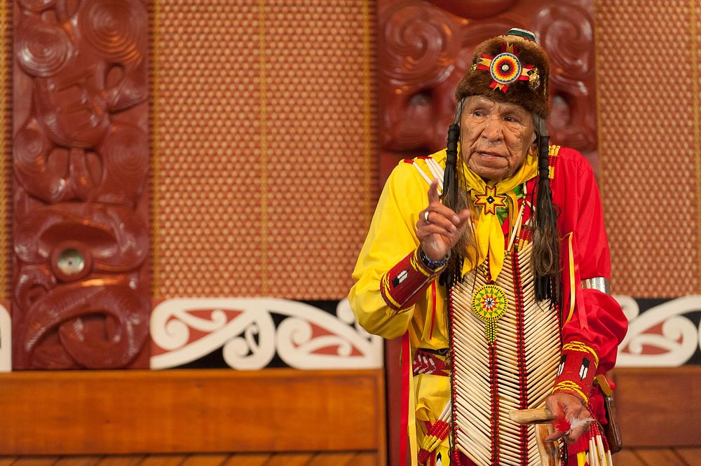 Saginaw Grant and Rick Mora visit to Waiwhetu Marae, July 10, 2015