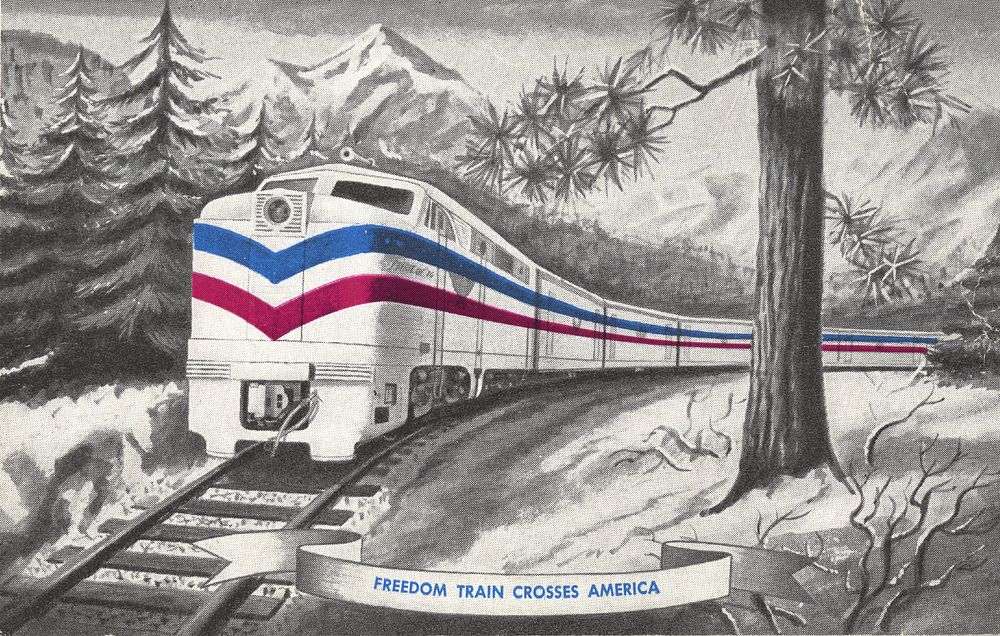 Freedom Train Postcard. Original public domain image from Flickr