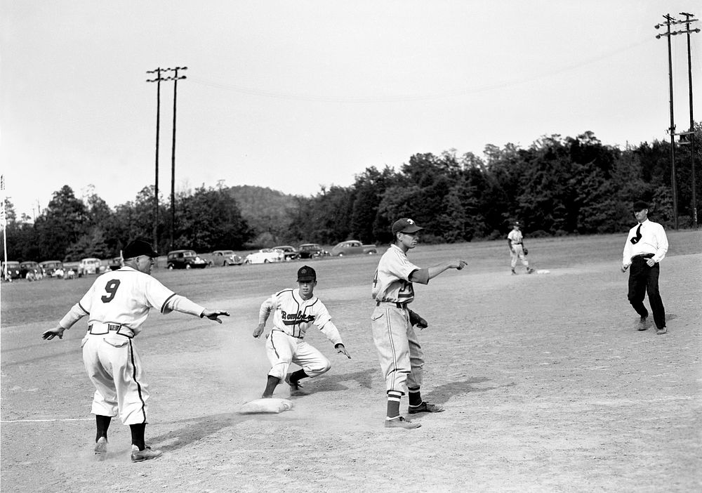 Oak Ridge Bombers Baseball Vs. Harlan 1948 Oak Ridge