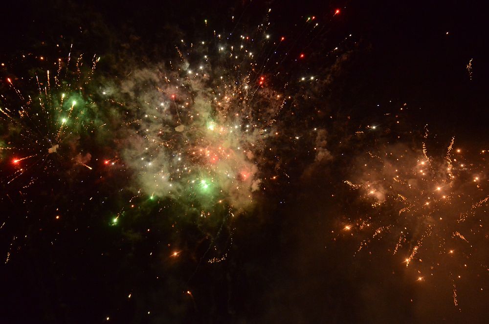 Sparkly firework, New Year celebration. Original public domain image from Flickr