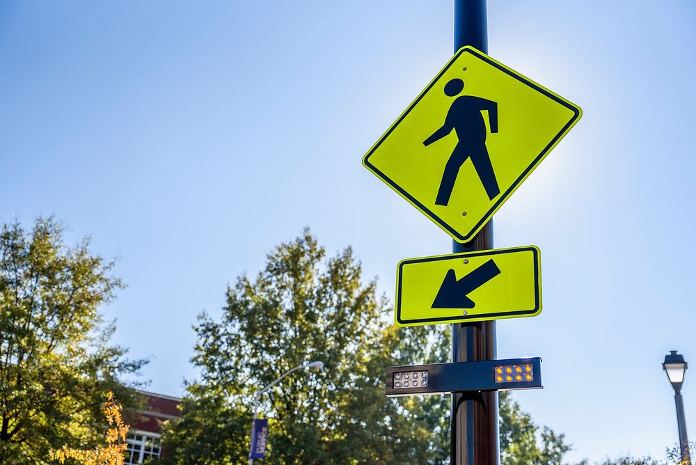 Crosswalk RRFB sign